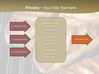 Grilling Saganaki Food PowerPoint Template