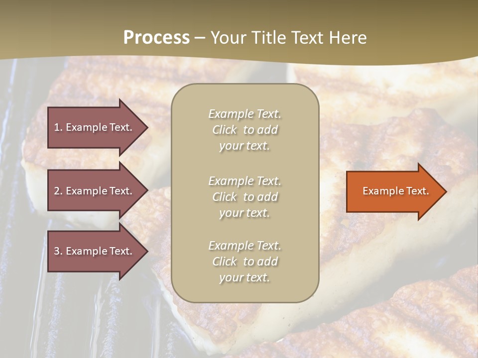 Grilling Saganaki Food PowerPoint Template