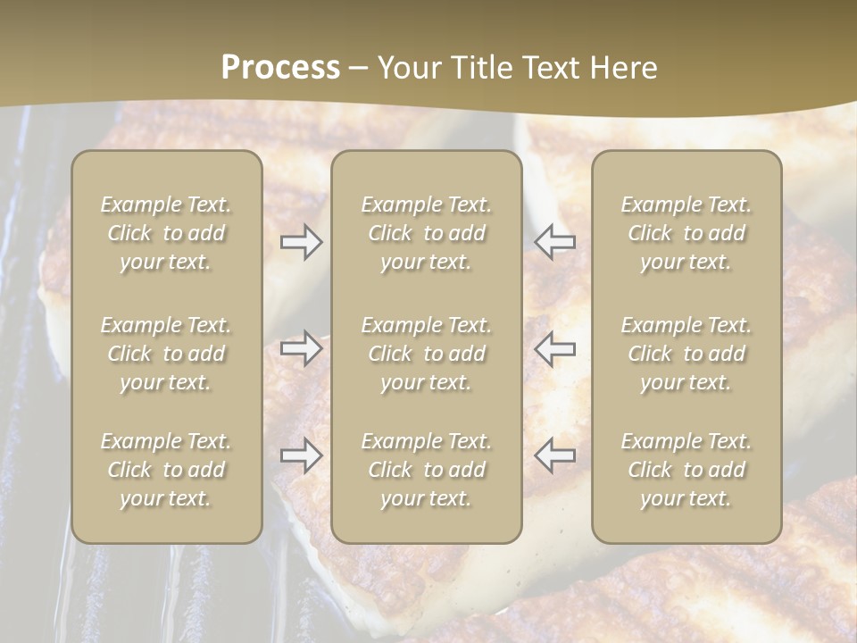 Grilling Saganaki Food PowerPoint Template