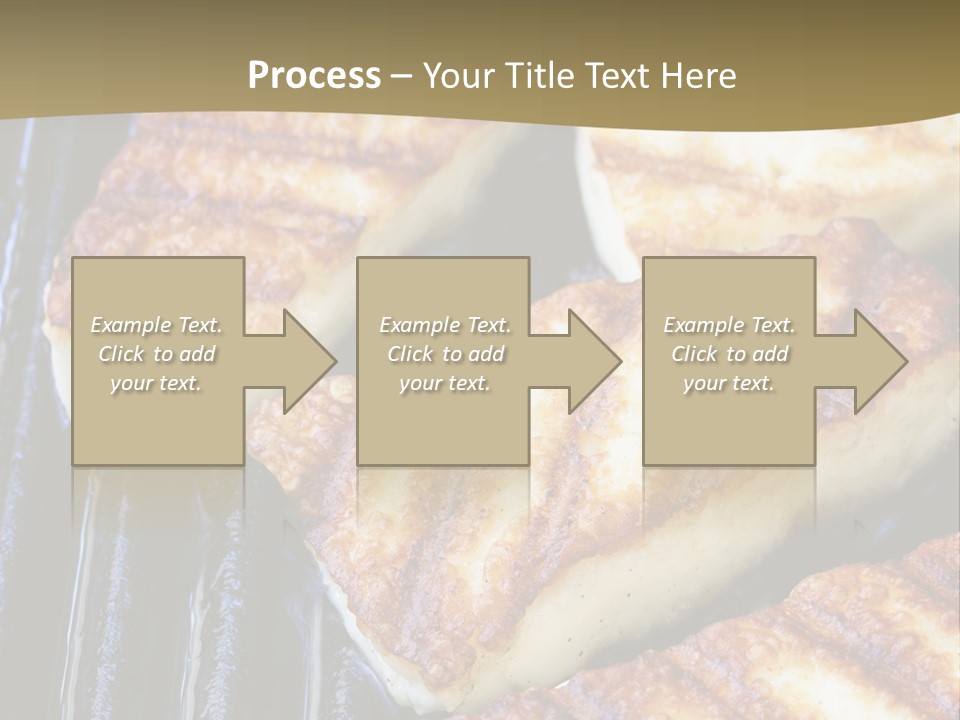 Grilling Saganaki Food PowerPoint Template