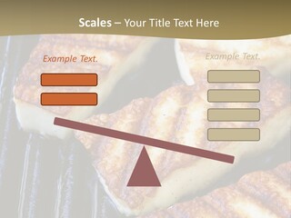 Grilling Saganaki Food PowerPoint Template