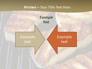 Grilling Saganaki Food PowerPoint Template