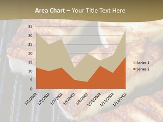 Grilling Saganaki Food PowerPoint Template