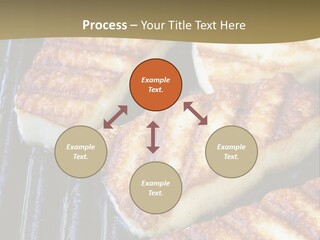 Grilling Saganaki Food PowerPoint Template