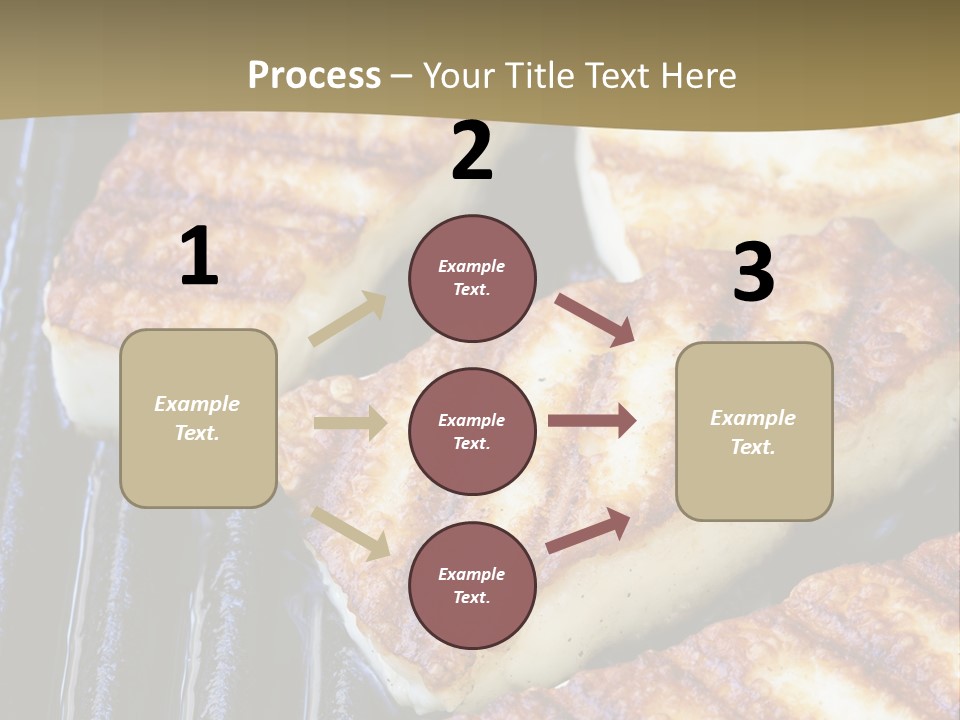 Grilling Saganaki Food PowerPoint Template