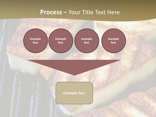 Grilling Saganaki Food PowerPoint Template