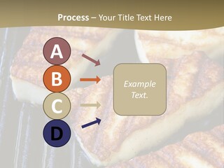 Grilling Saganaki Food PowerPoint Template