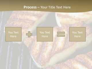 Grilling Saganaki Food PowerPoint Template