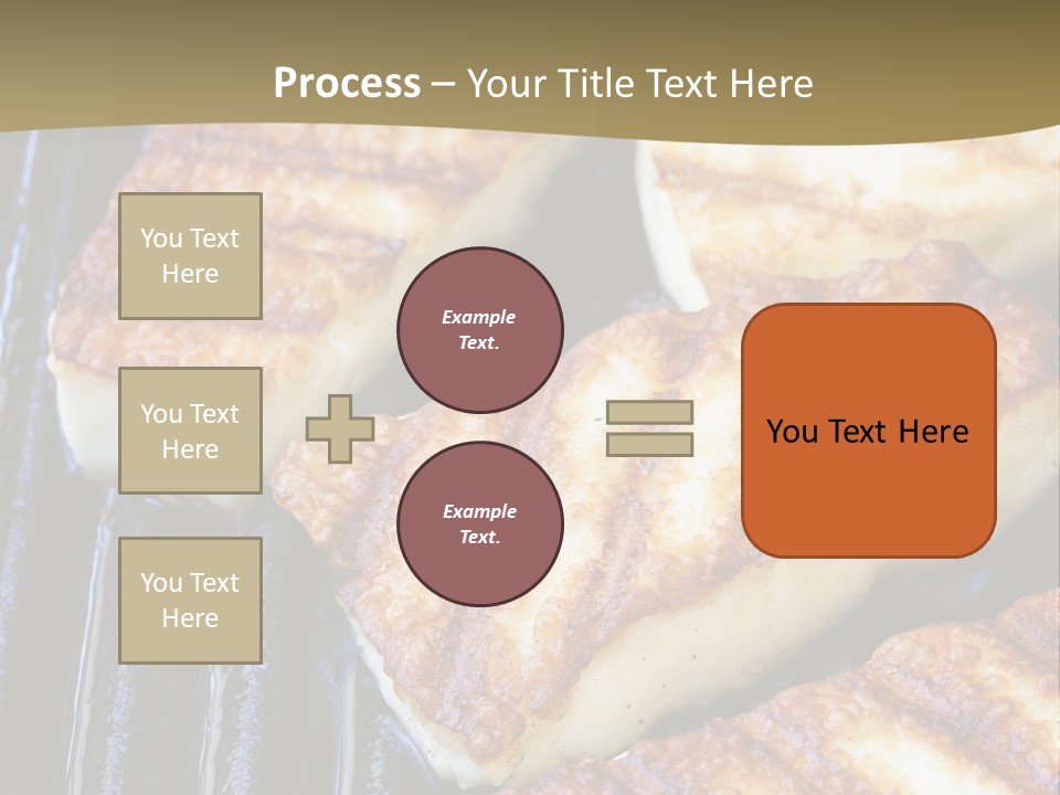 Grilling Saganaki Food PowerPoint Template