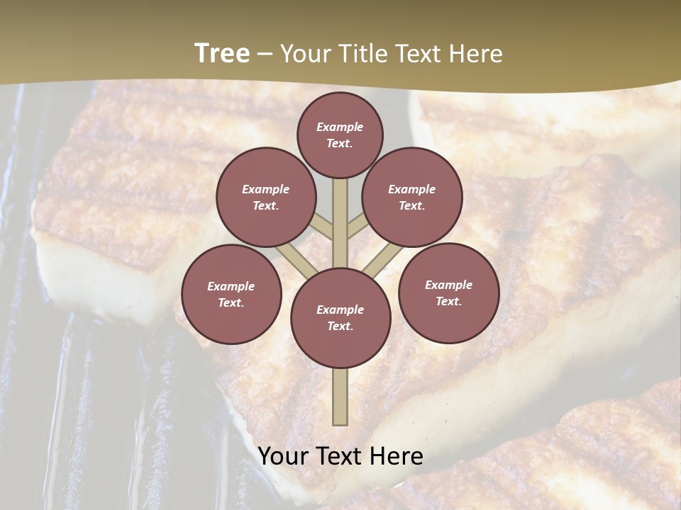 Grilling Saganaki Food PowerPoint Template