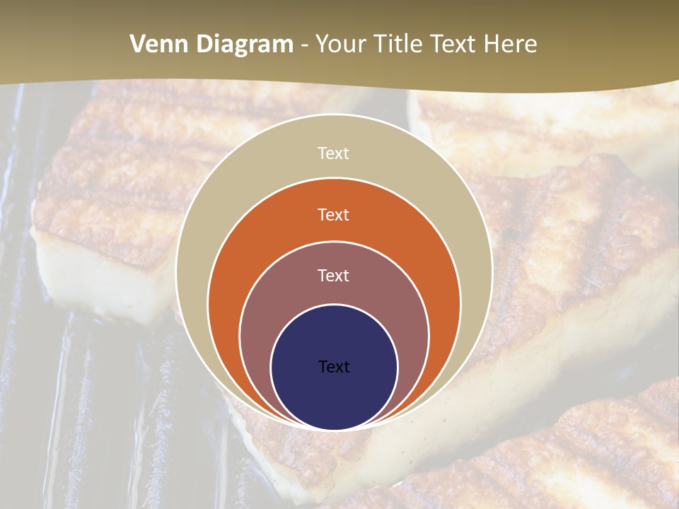 Grilling Saganaki Food PowerPoint Template