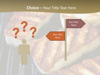 Grilling Saganaki Food PowerPoint Template