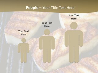 Grilling Saganaki Food PowerPoint Template