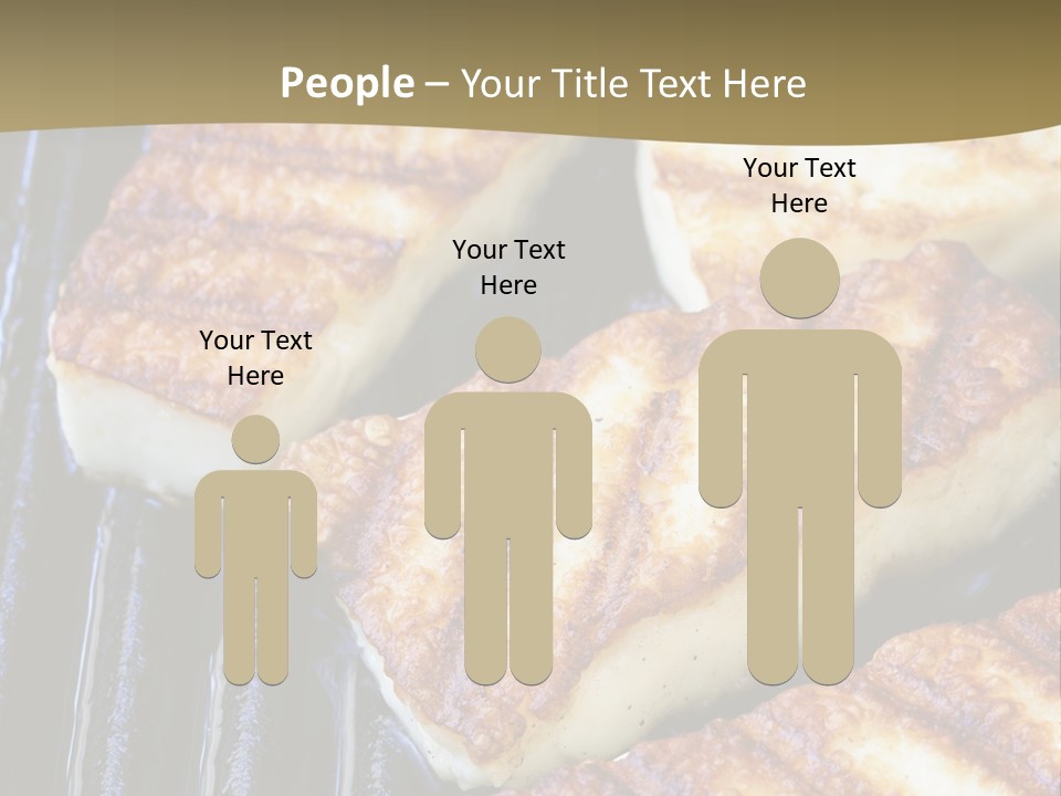 Grilling Saganaki Food PowerPoint Template