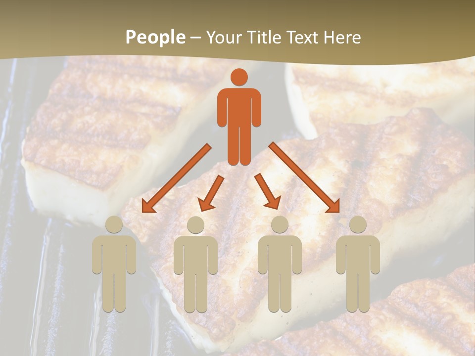 Grilling Saganaki Food PowerPoint Template