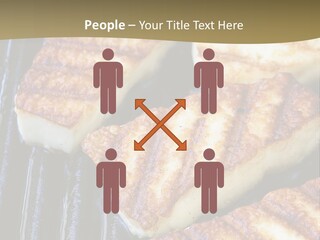 Grilling Saganaki Food PowerPoint Template