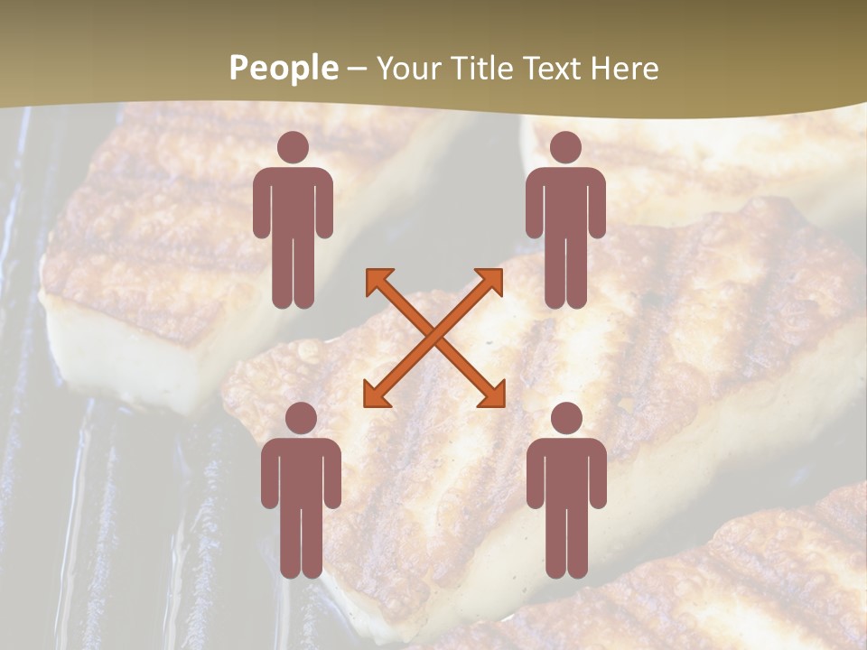 Grilling Saganaki Food PowerPoint Template