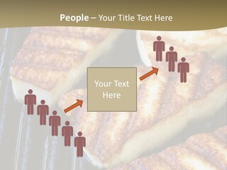 Grilling Saganaki Food PowerPoint Template