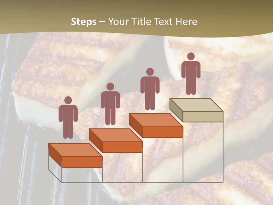 Grilling Saganaki Food PowerPoint Template