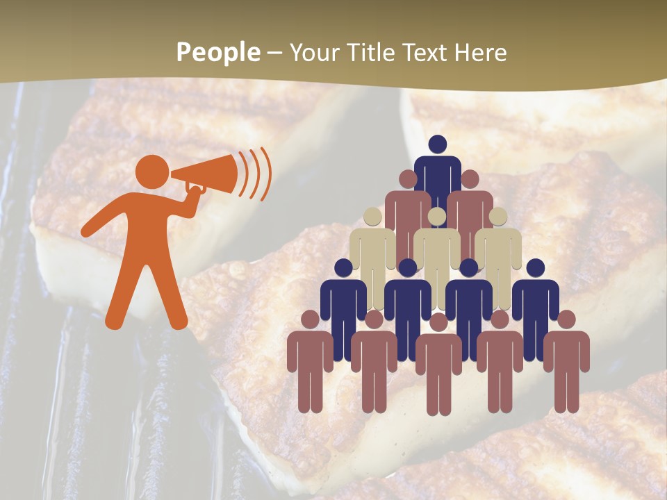 Grilling Saganaki Food PowerPoint Template