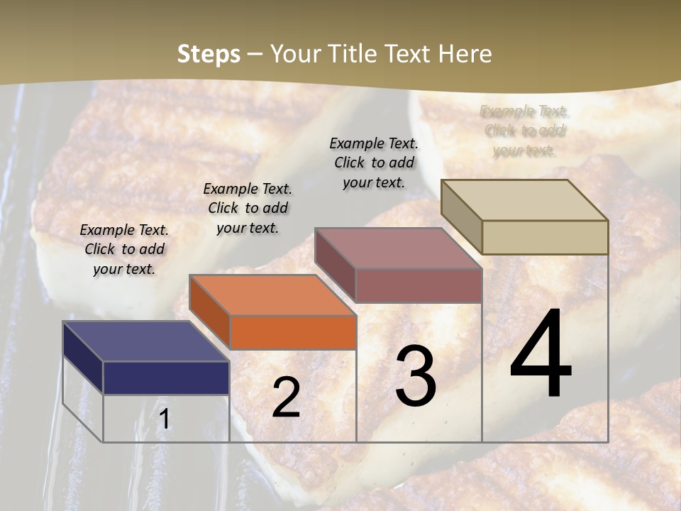 Grilling Saganaki Food PowerPoint Template