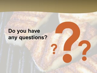 Grilling Saganaki Food PowerPoint Template