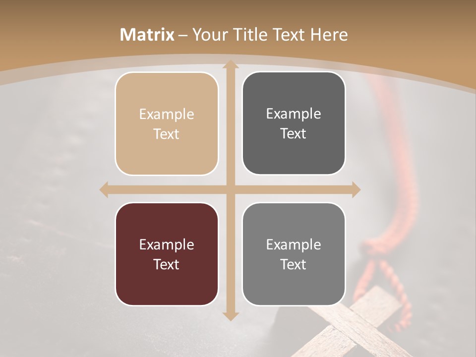 Necklace Christian Black PowerPoint Template