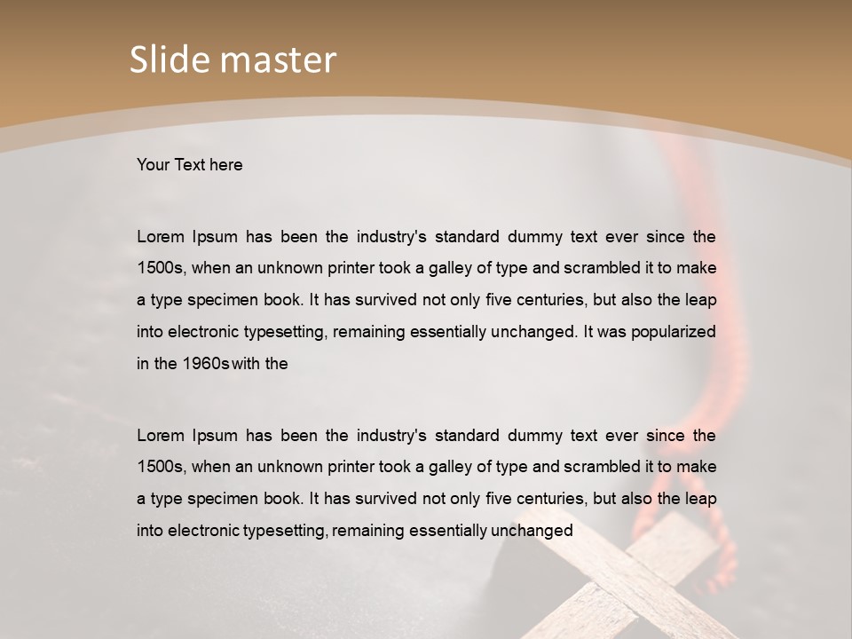 Necklace Christian Black PowerPoint Template