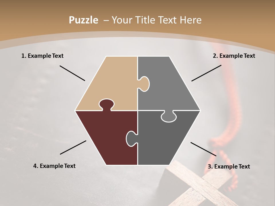 Necklace Christian Black PowerPoint Template