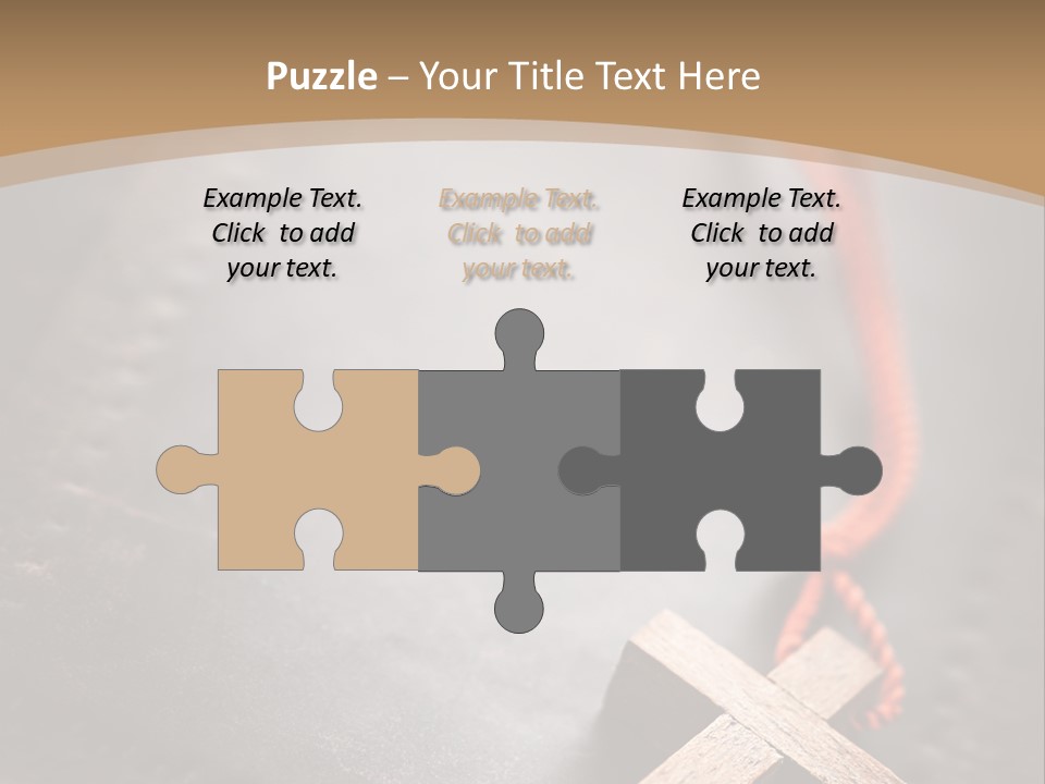 Necklace Christian Black PowerPoint Template