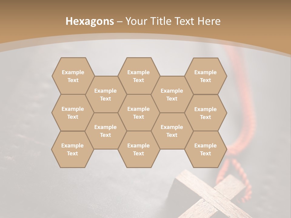 Necklace Christian Black PowerPoint Template