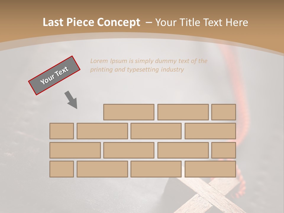 Necklace Christian Black PowerPoint Template