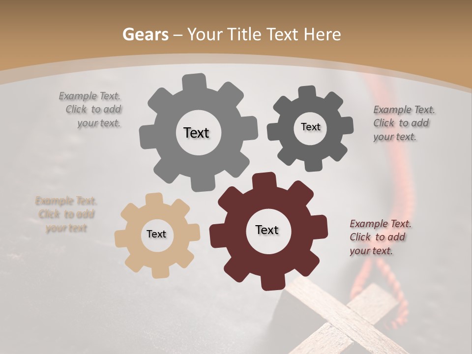 Necklace Christian Black PowerPoint Template