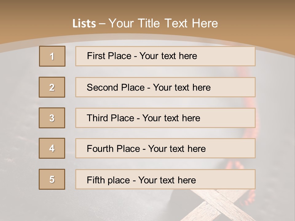 Necklace Christian Black PowerPoint Template