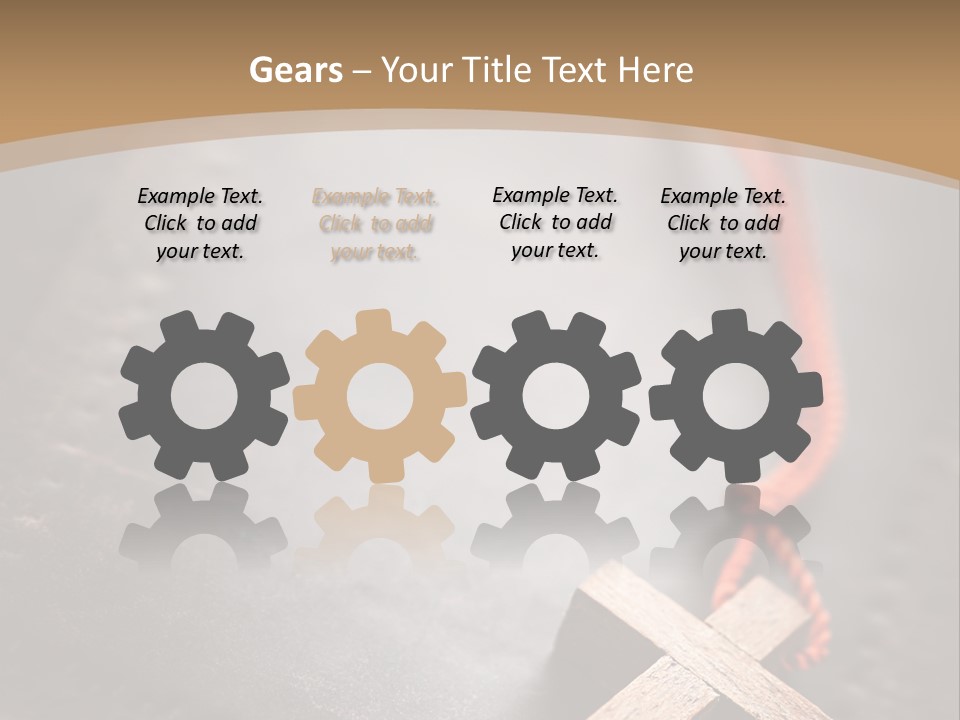 Necklace Christian Black PowerPoint Template