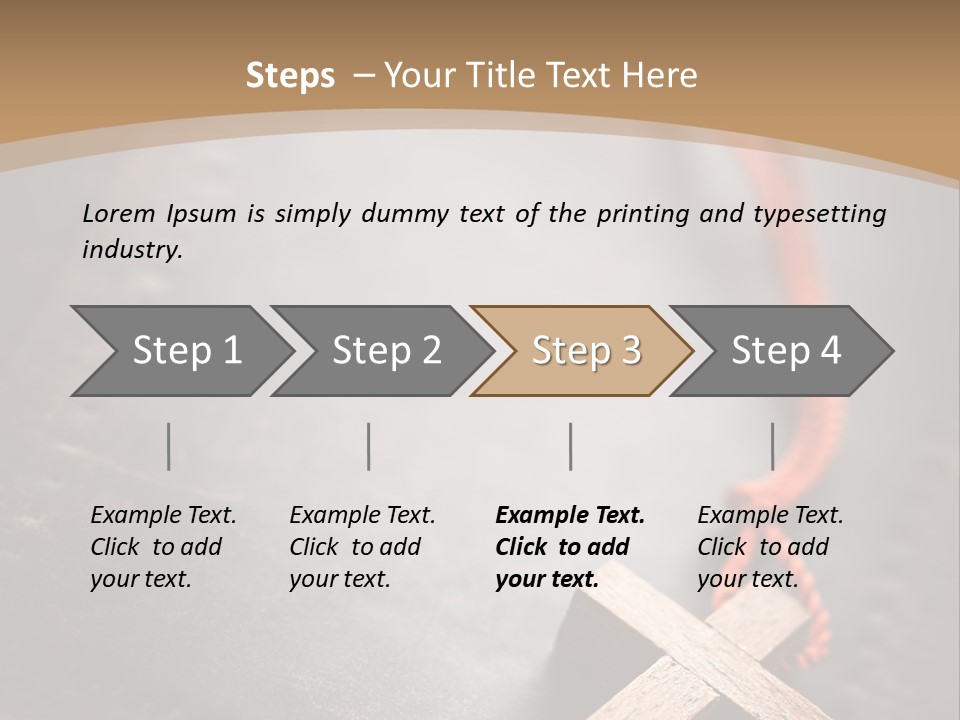Necklace Christian Black PowerPoint Template
