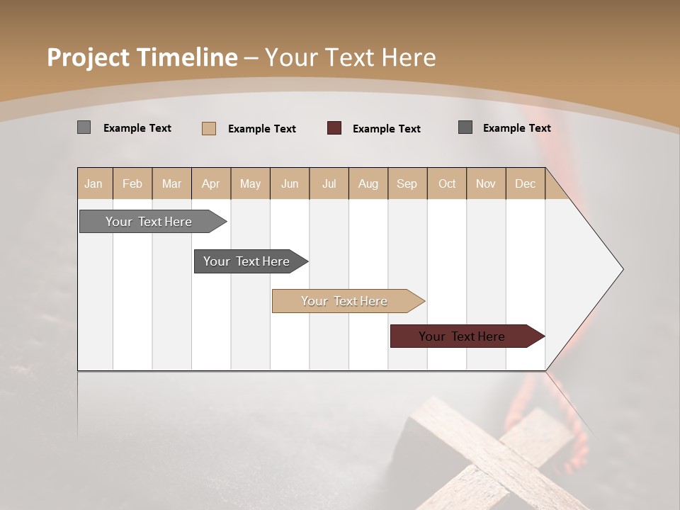 Necklace Christian Black PowerPoint Template