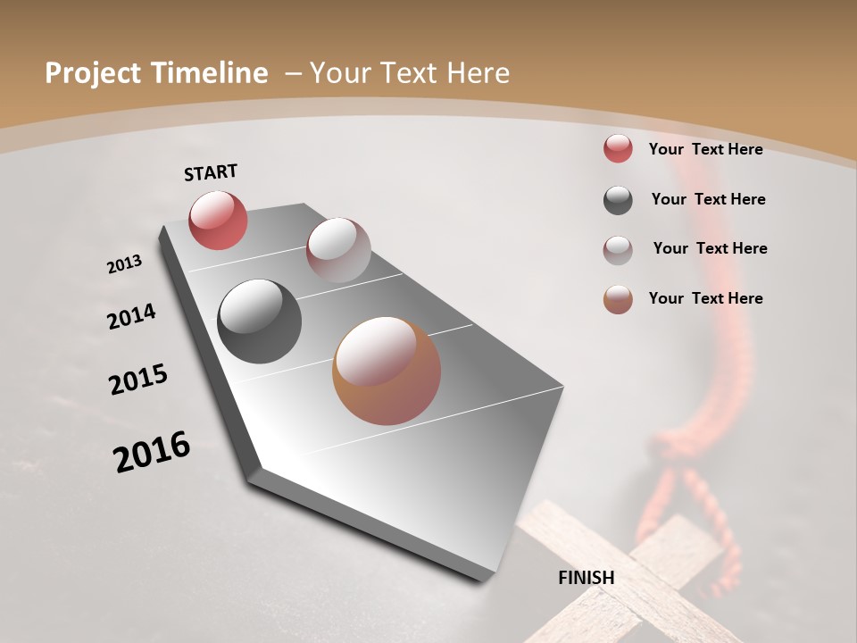 Necklace Christian Black PowerPoint Template