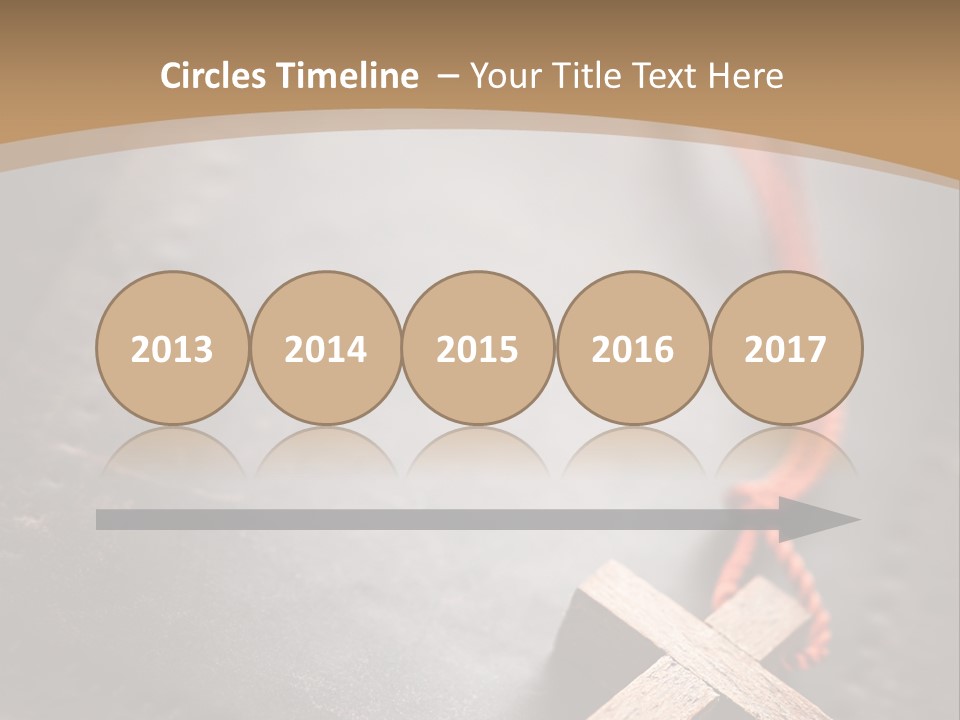 Necklace Christian Black PowerPoint Template