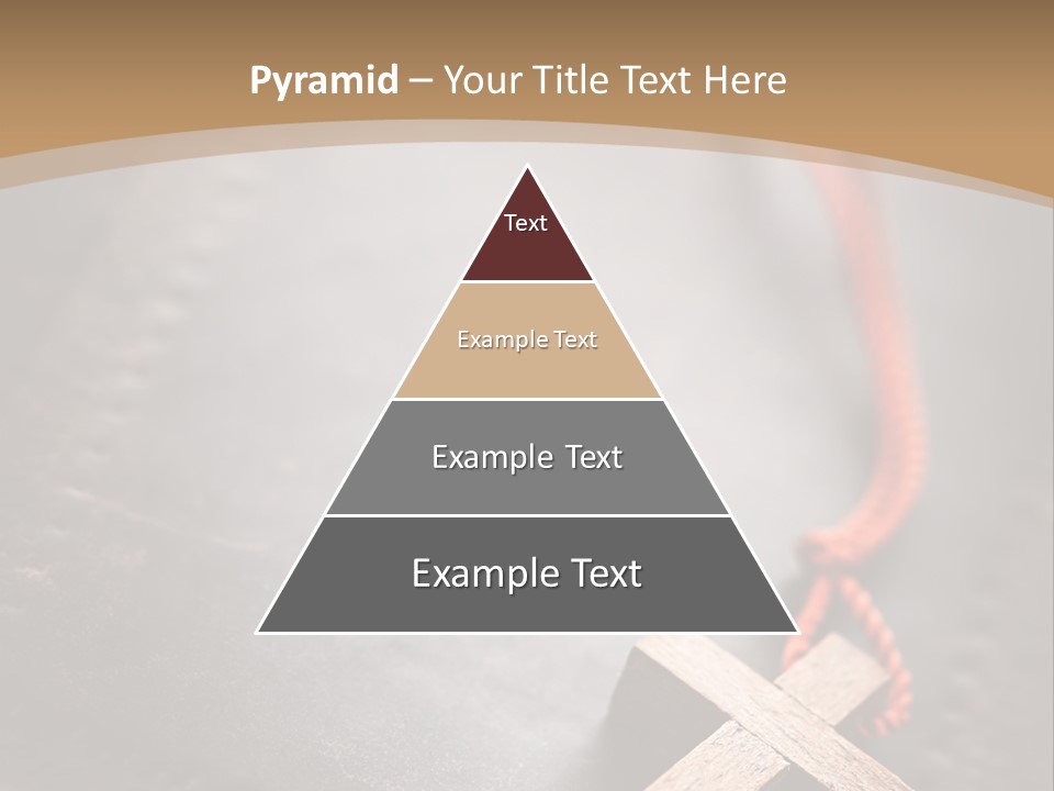 Necklace Christian Black PowerPoint Template