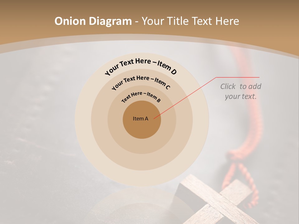 Necklace Christian Black PowerPoint Template