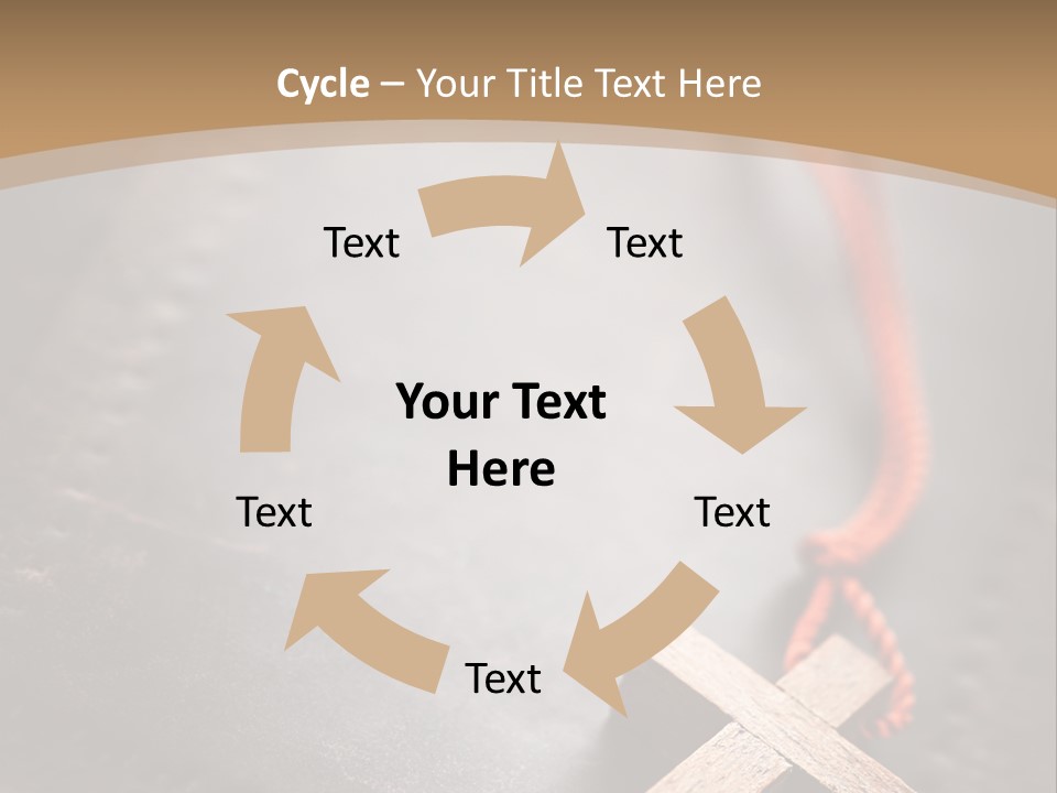 Necklace Christian Black PowerPoint Template