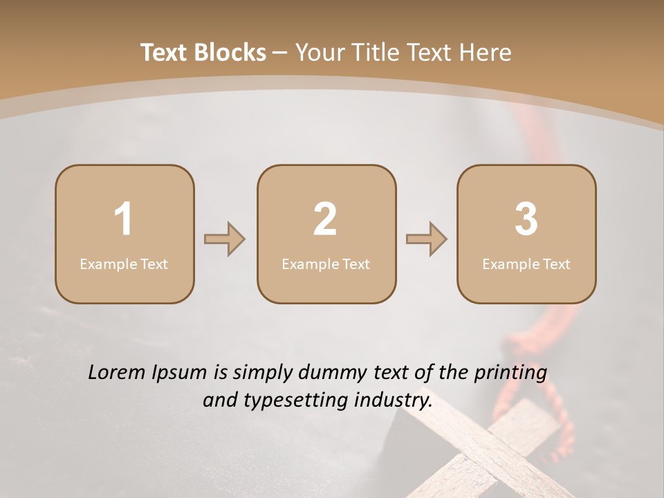 Necklace Christian Black PowerPoint Template