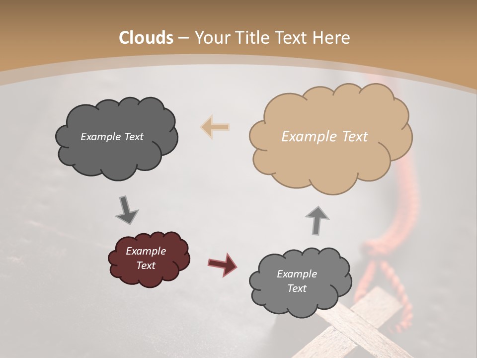 Necklace Christian Black PowerPoint Template