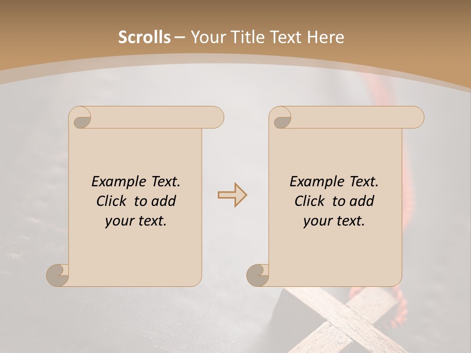 Necklace Christian Black PowerPoint Template