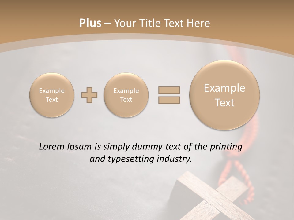 Necklace Christian Black PowerPoint Template