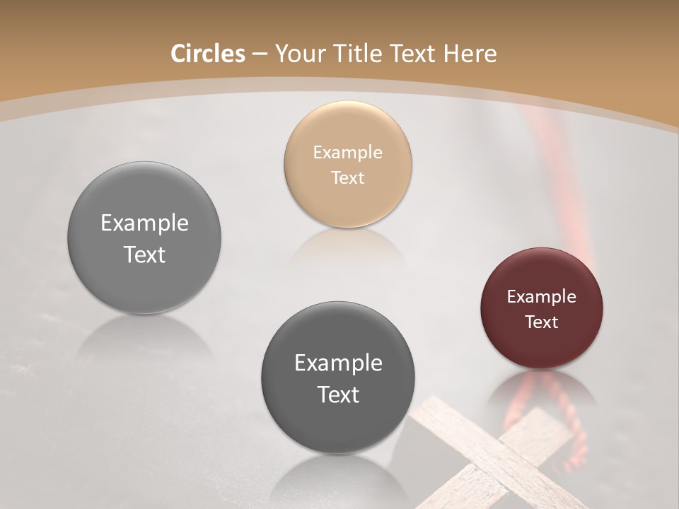 Necklace Christian Black PowerPoint Template