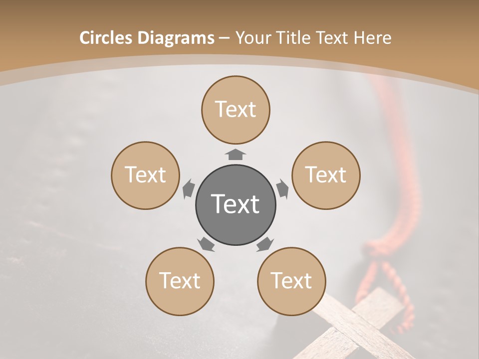 Necklace Christian Black PowerPoint Template