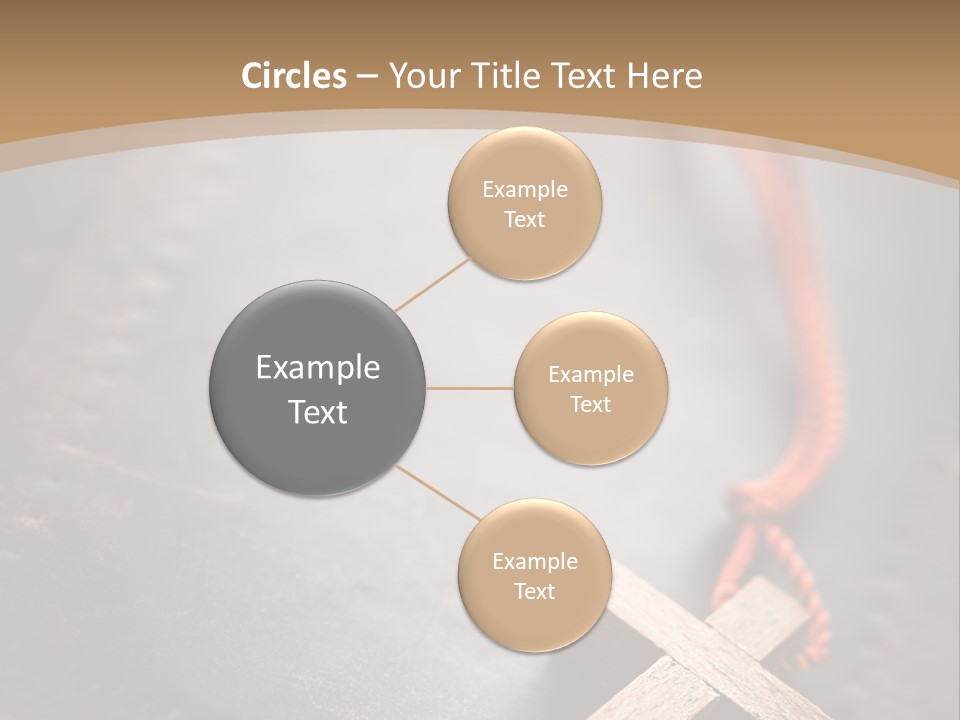 Necklace Christian Black PowerPoint Template