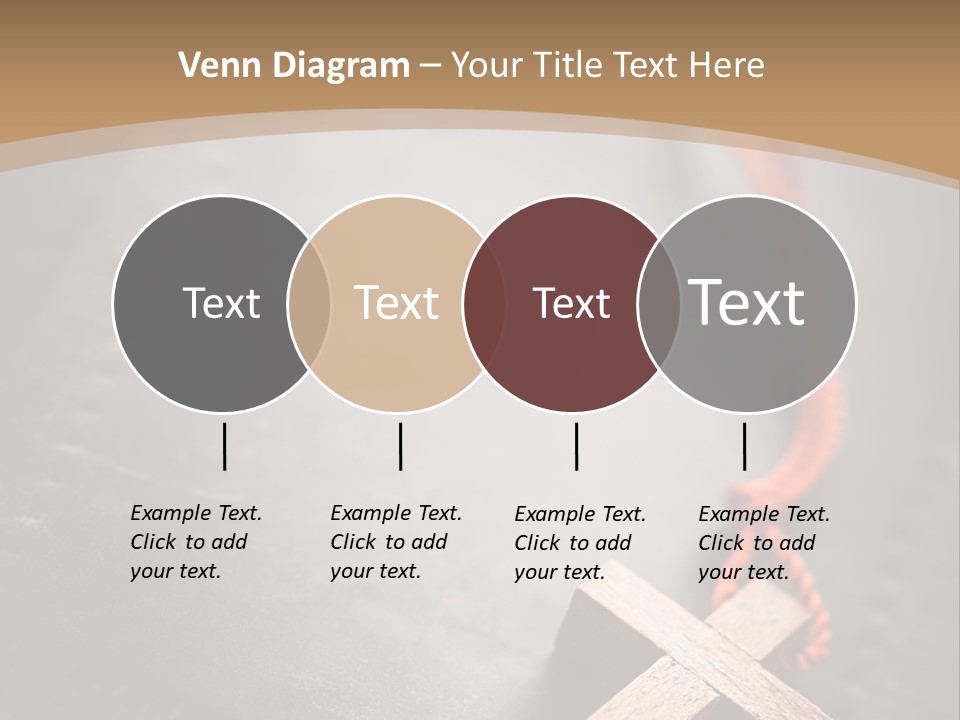 Necklace Christian Black PowerPoint Template